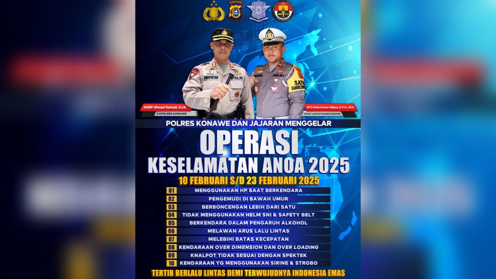 Opa Keselamatan Anoa 2025 Digelar di Konawe