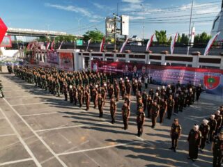 Apel Gelar Pengamanan Kodam XIV Hasanuddin dengan Kejaksaan Tinggi Sulawesi Selatan dan Tenggara